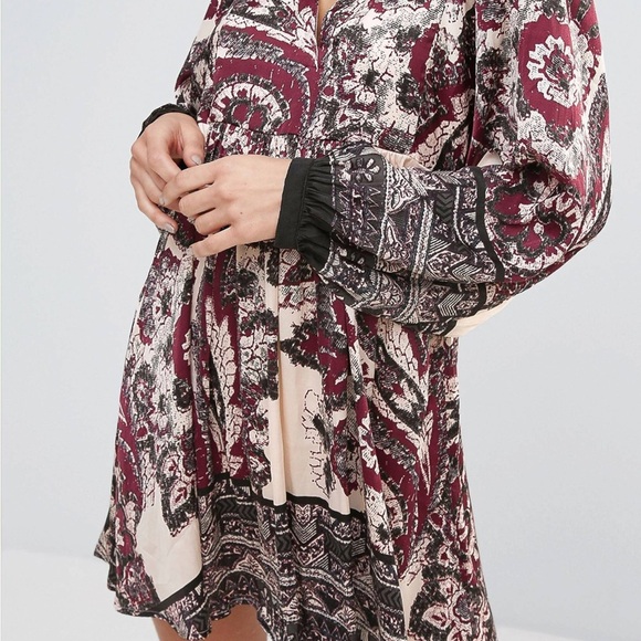 Free People say you love me long sleeve mini dress xs - Picture 2 of 12